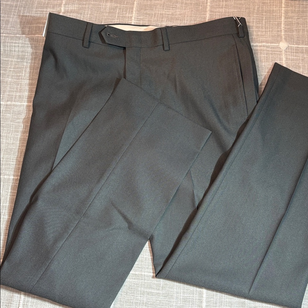 NWT Ralph Lauren Men's Classic-Fit Flat Front Suit Pants Grey - size 32 x 30 - Picture 5 of 5
